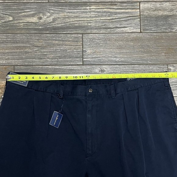 NWT $85 Polo Ralph Lauren Pleated Shorts 50B Big & Tall Classics Navy Blue 50 - Picture 8 of 14